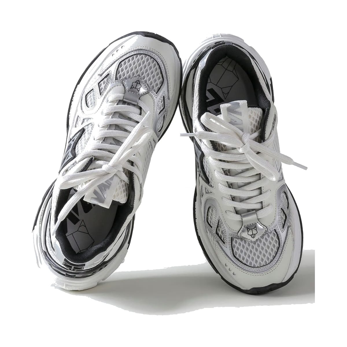Smash White/Silver Mesh