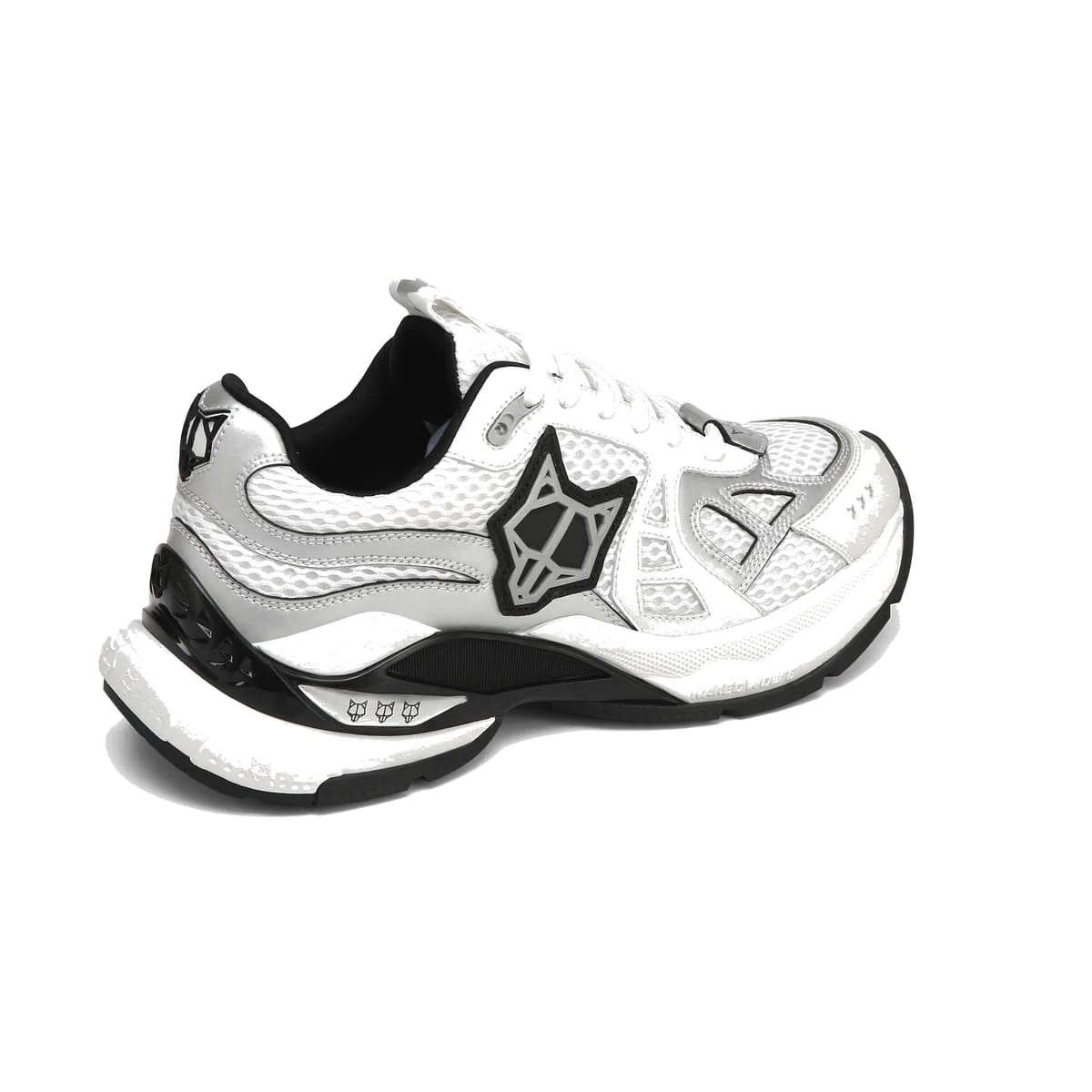 Smash White/Silver Mesh