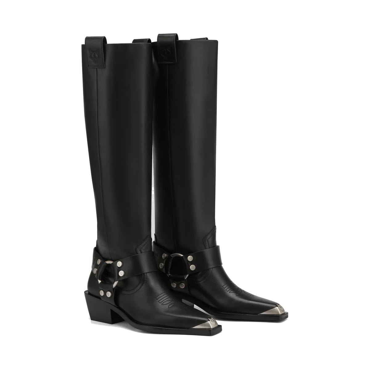 Stark Black Leather