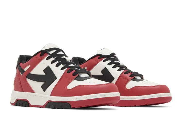 OFF-WHITE Out Of Office OOO Low Tops Red Black (2024)