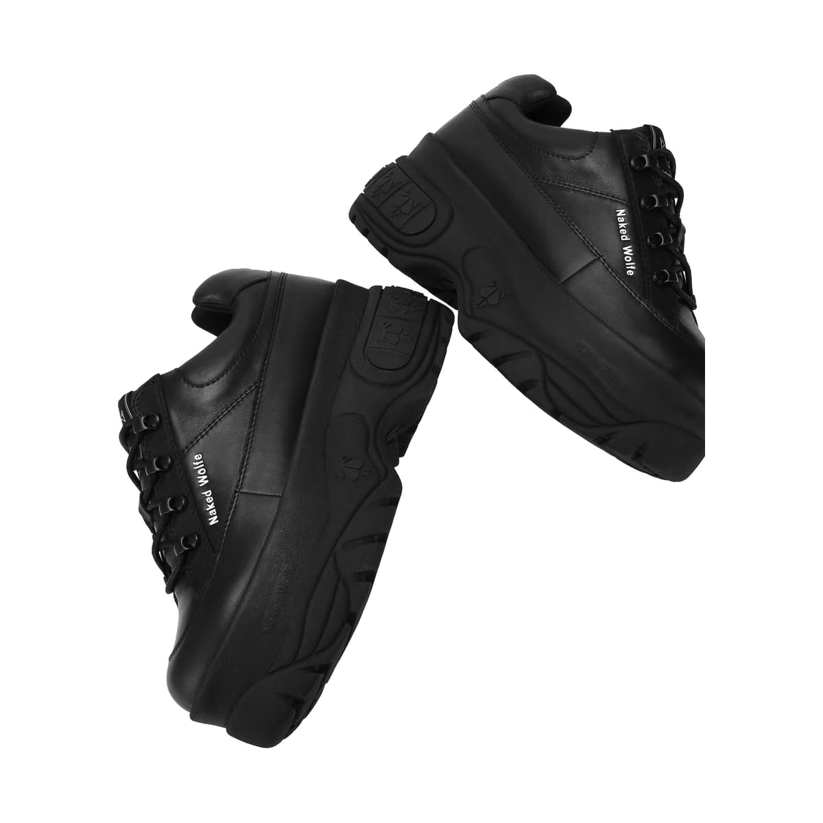 Sporty Black Leather