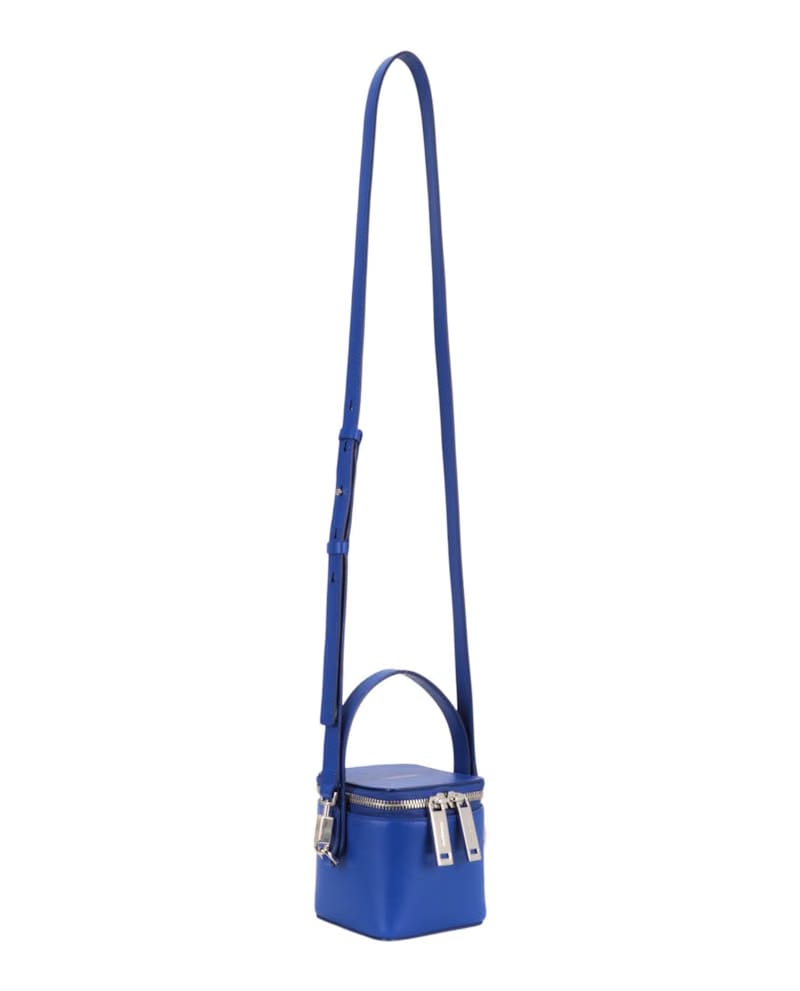 Ferragamo Micro Zip-Around Shoulder Bag Blue