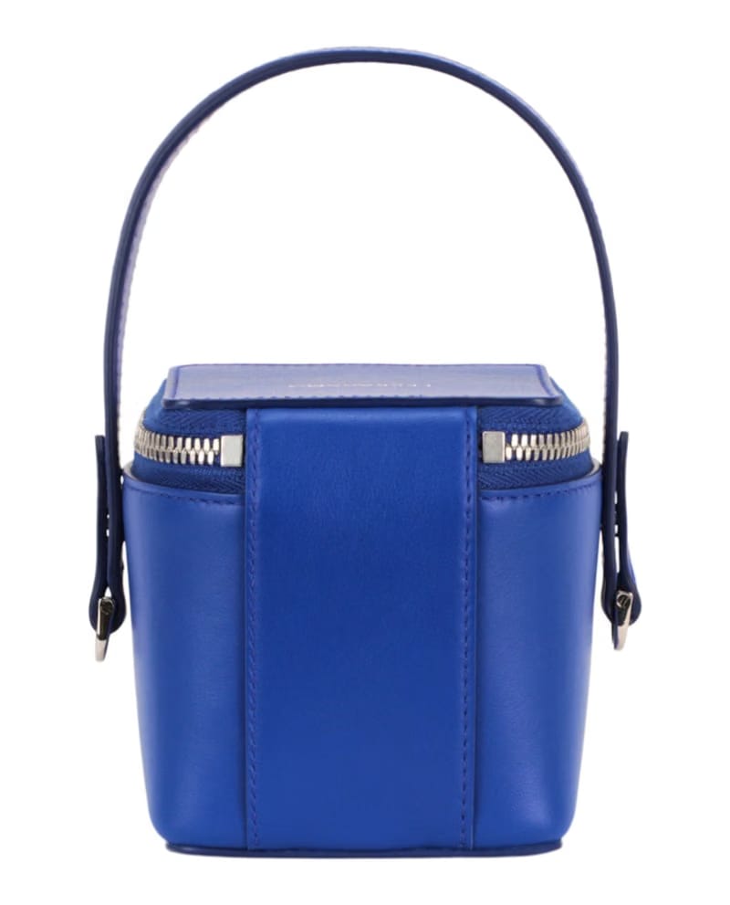 Ferragamo Micro Zip-Around Shoulder Bag Blue