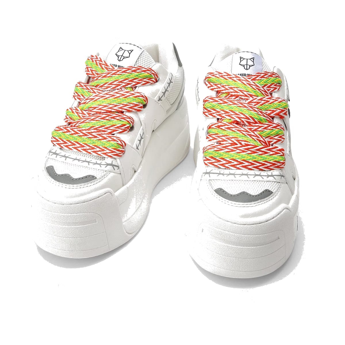 Slider Laces Zig Zag Orange/Green