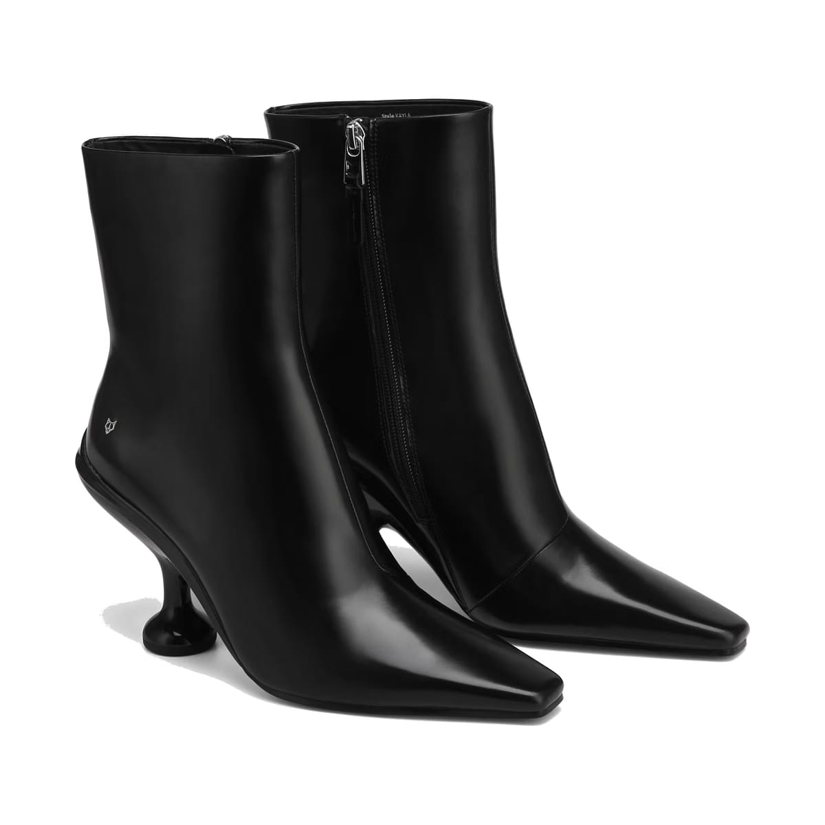 Kayla Box Leather Black