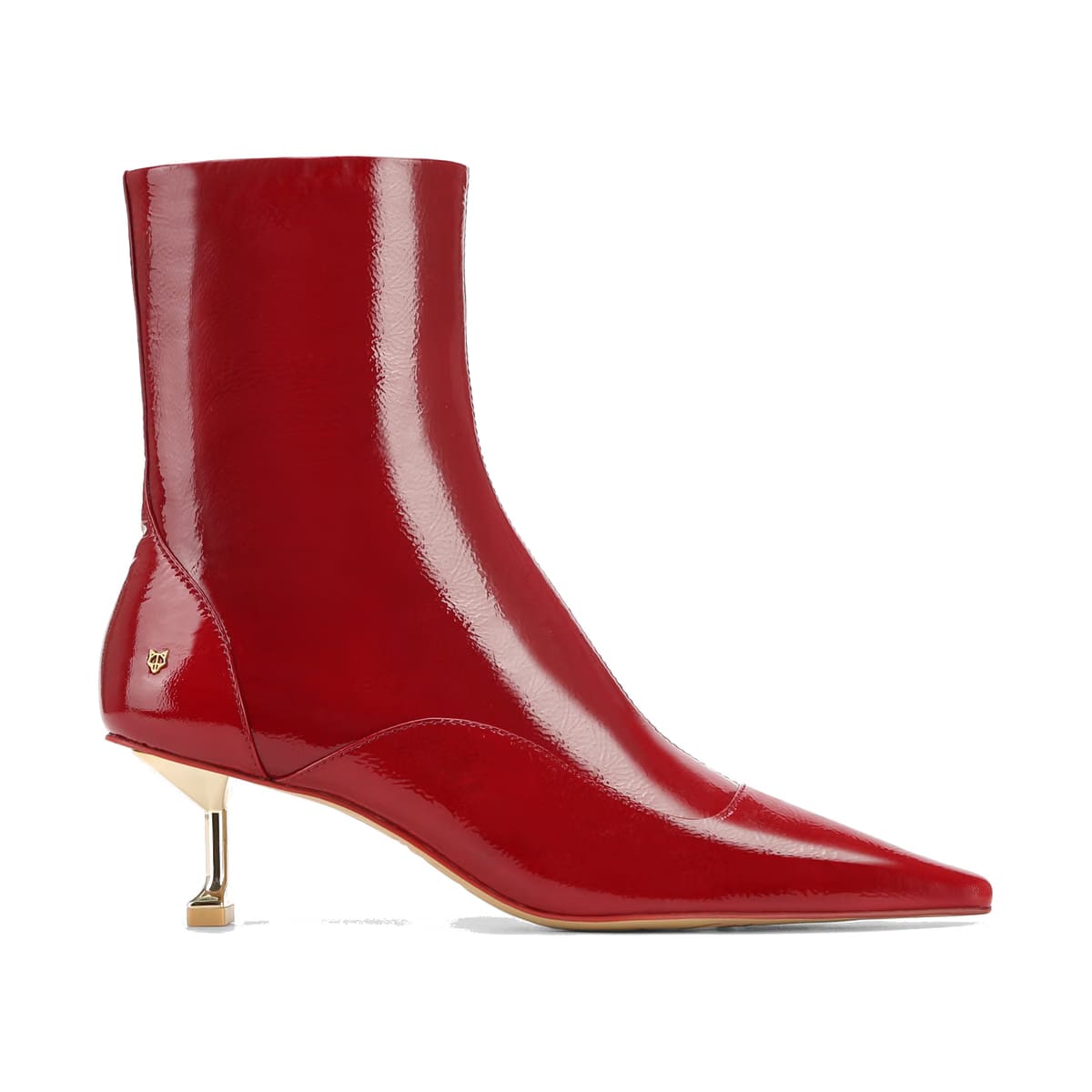 Tempting Crinkle Patent Leather Red