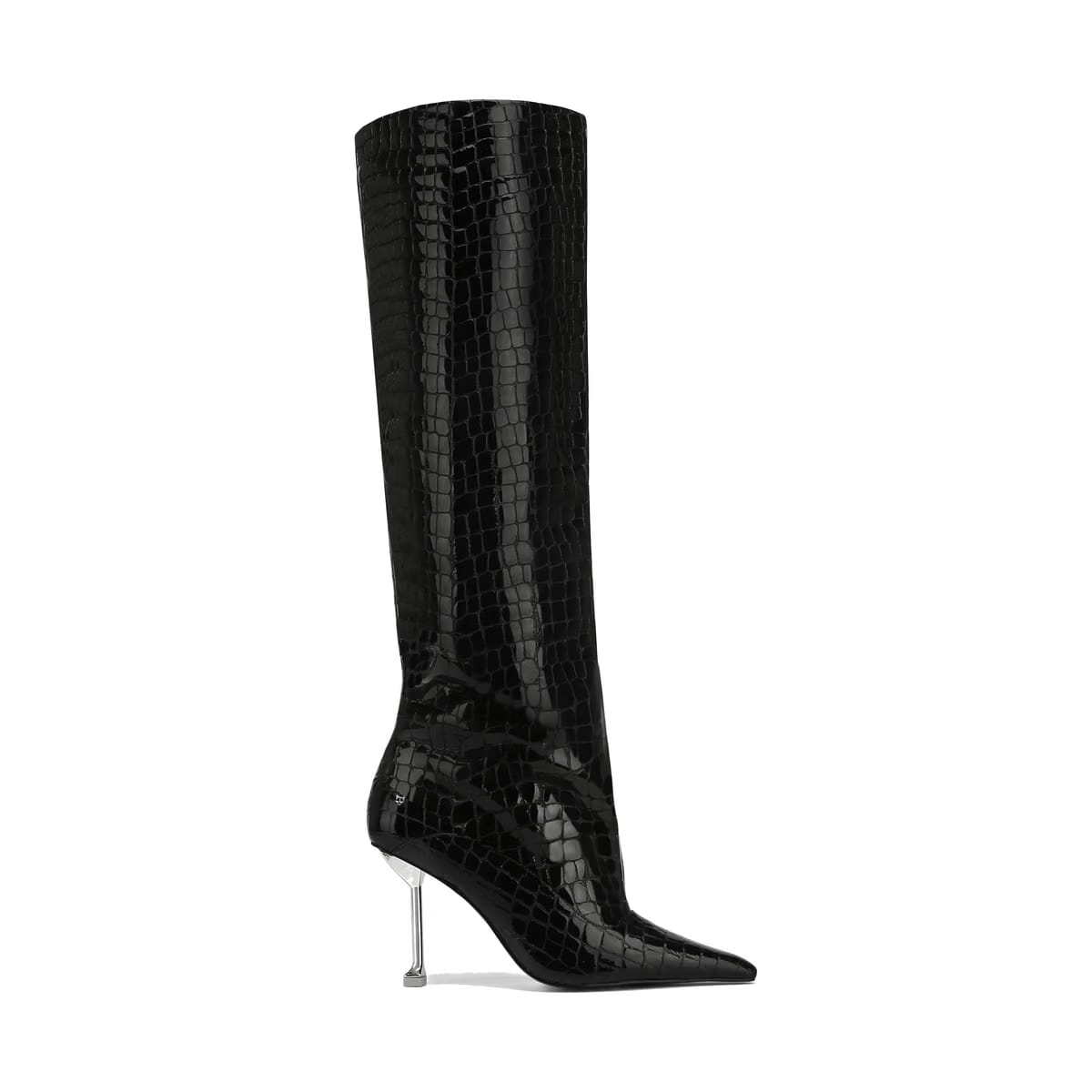 Texas Black Croc Patent Leather
