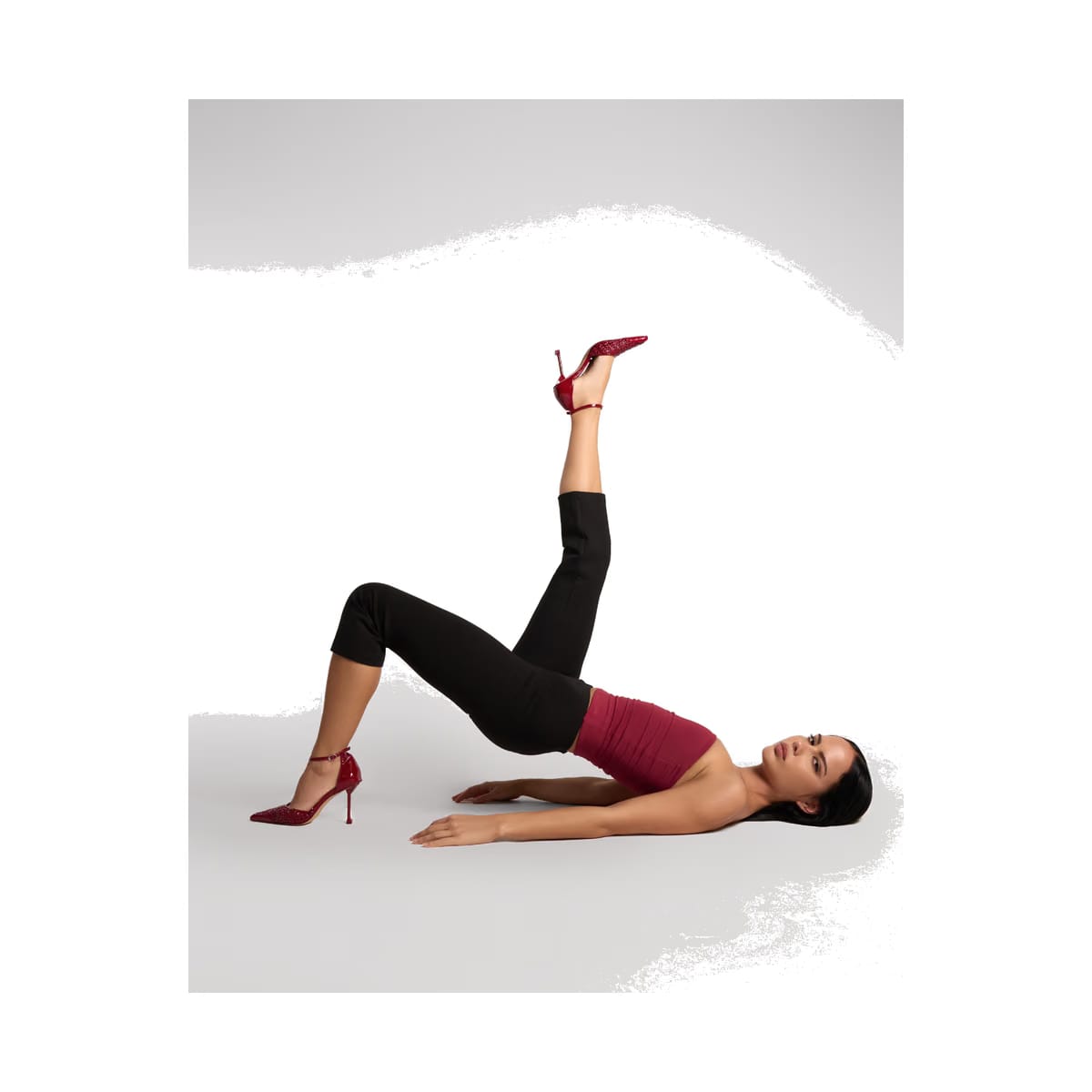 Fable Red Crinkle Patent