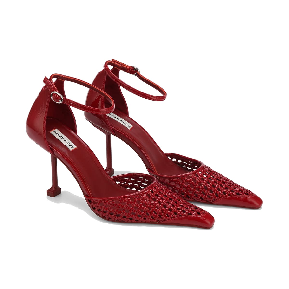 Fable Red Crinkle Patent