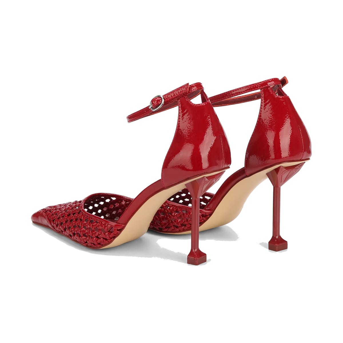 Fable Red Crinkle Patent