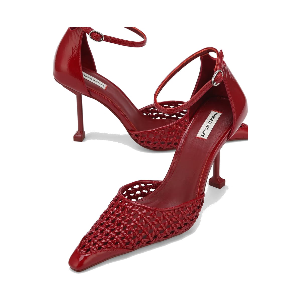 Fable Red Crinkle Patent
