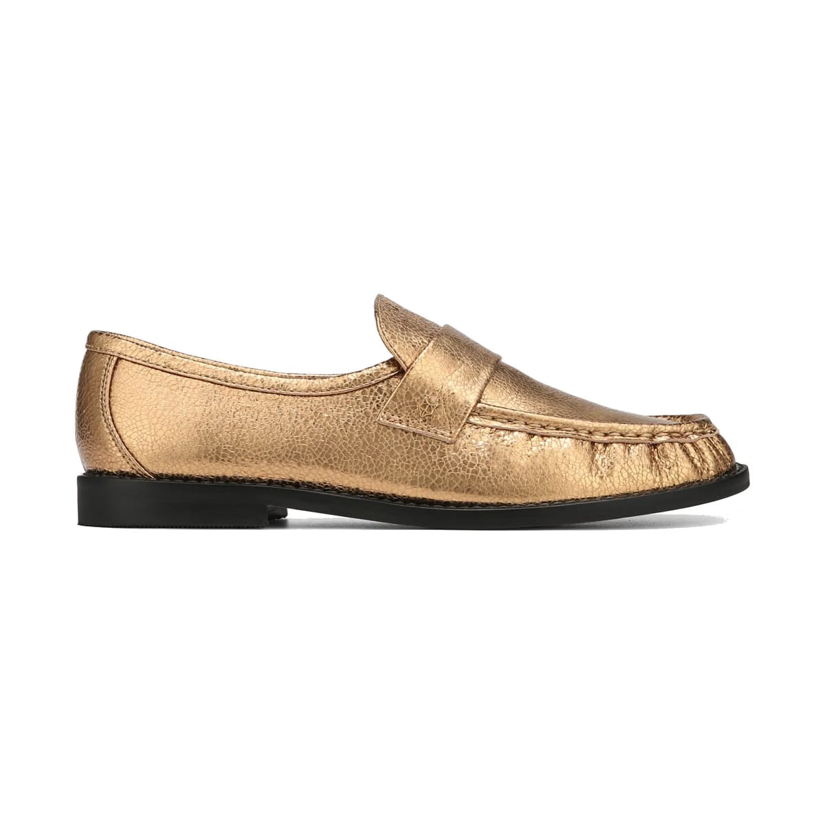 Goldie Gold Foil Leather