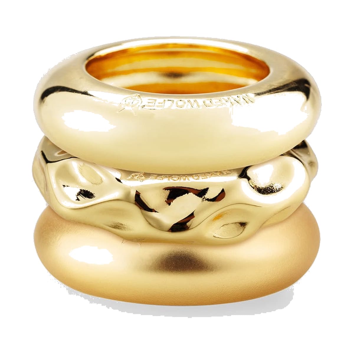Aliah Stacked Rings Gold