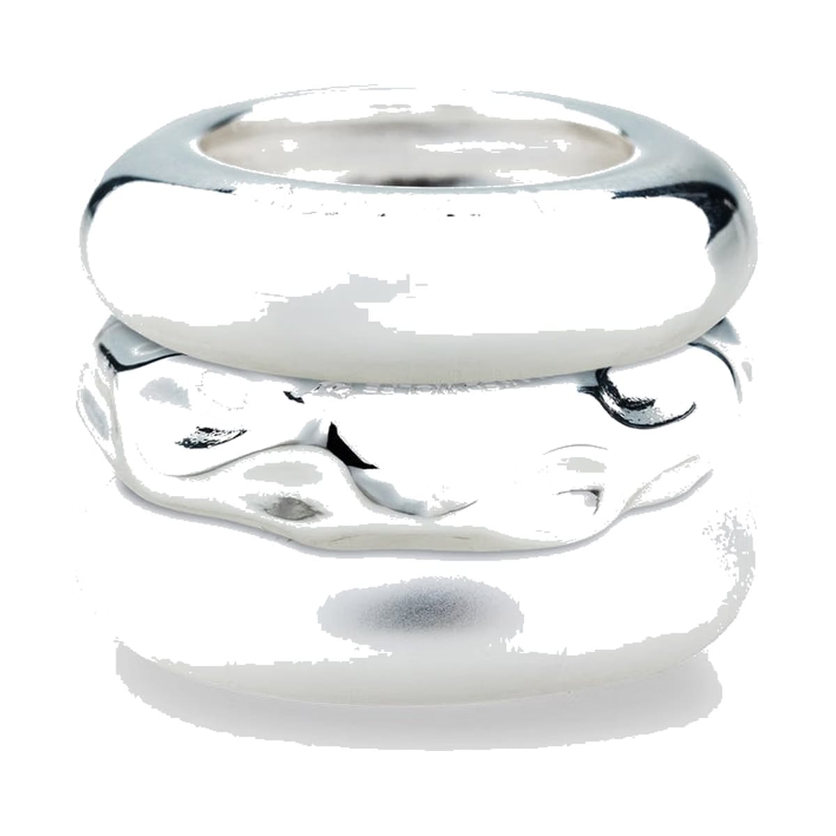 Aliah Stacked Rings Silver