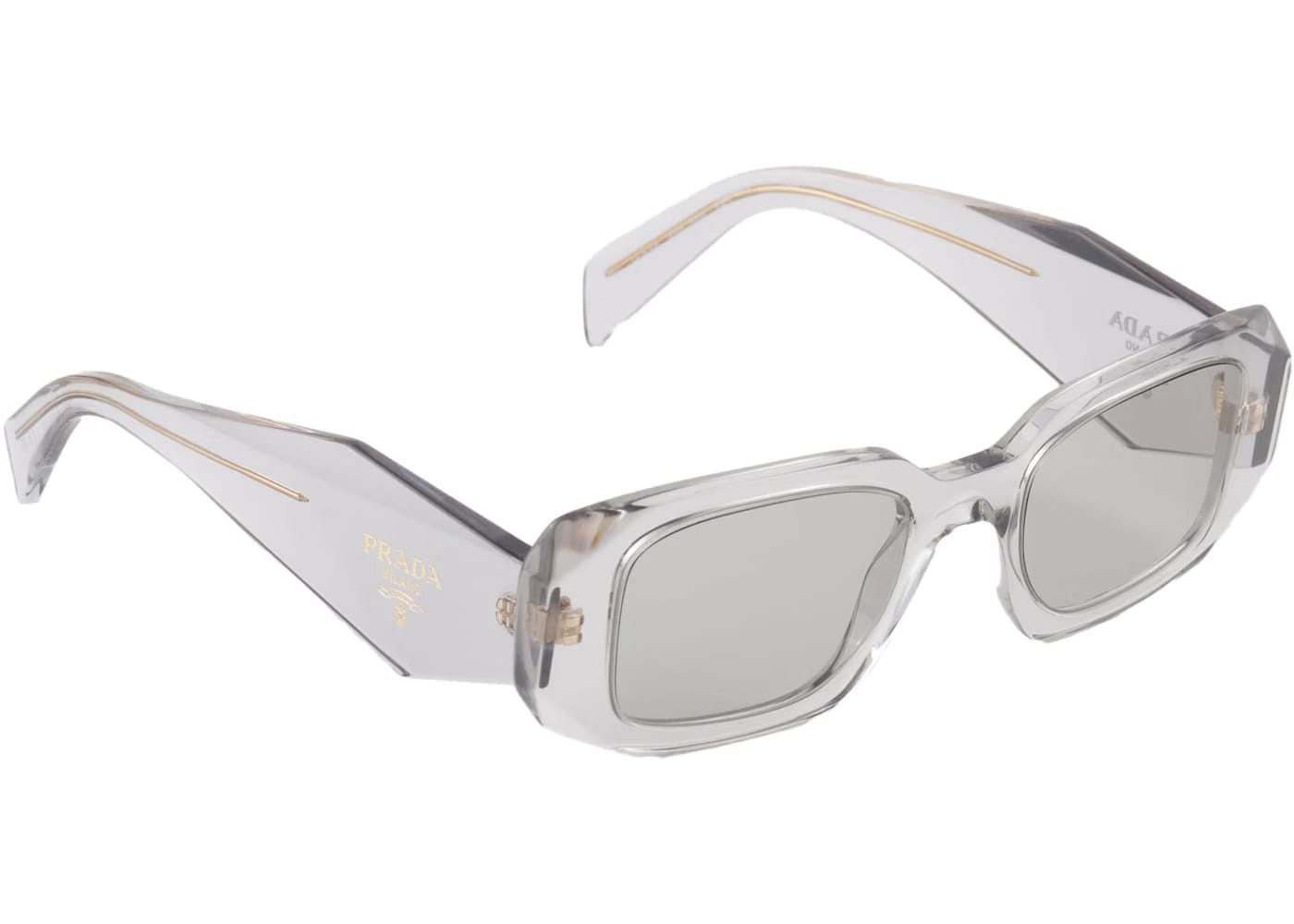 Prada Symbole Sunglasses Clear/Light Grey (SPR17W E12R FE30B C 049)