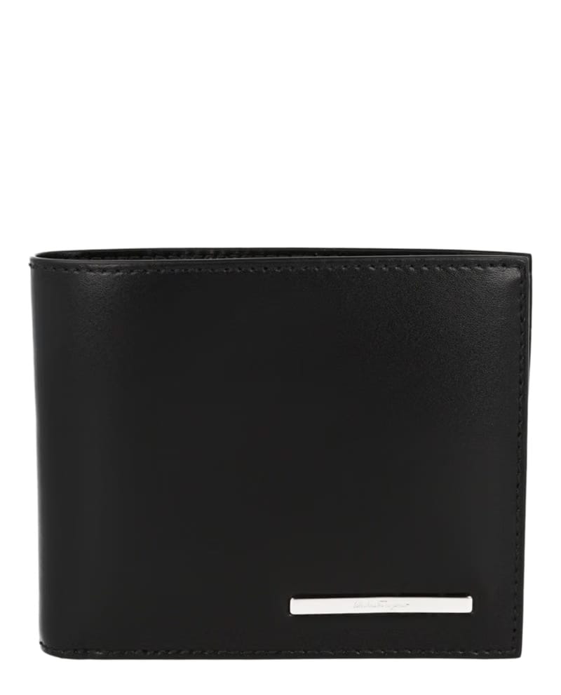 Ferragamo Leather Bifold Wallet Black