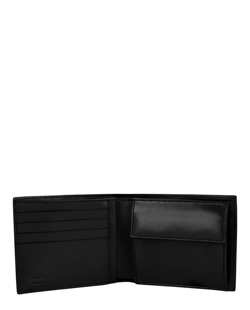 Ferragamo Leather Bifold Wallet Black