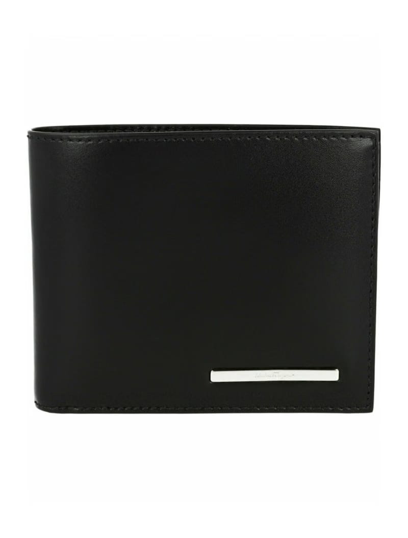 Ferragamo Leather Bifold Wallet Black