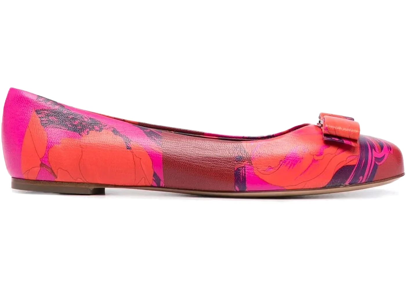 Ferragamo Varina Icon Ballerina Shoes Purple (Women's)