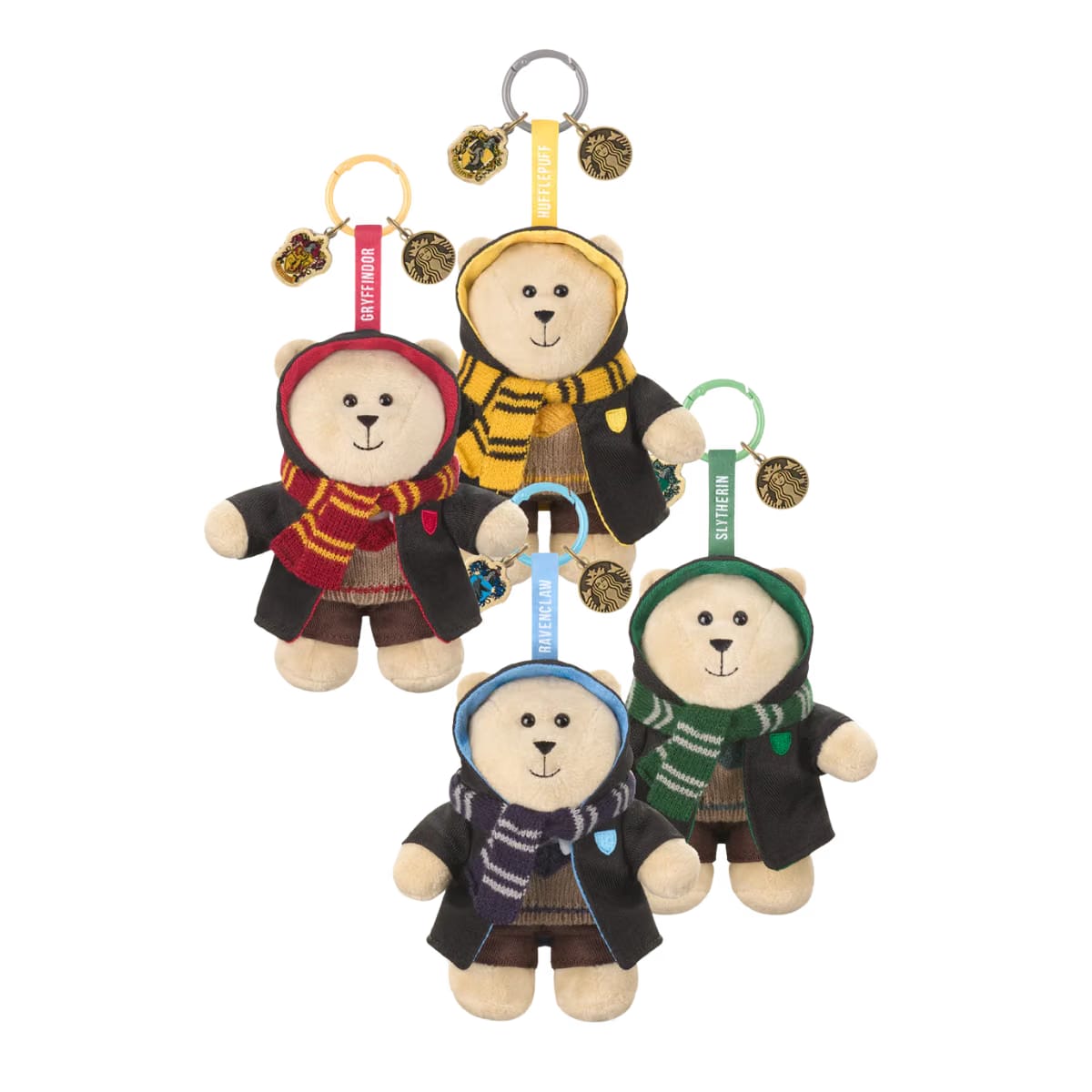 Harry Potter Starbucks Single Houses Mini Bearista Bear Plush Keychain Blind Box