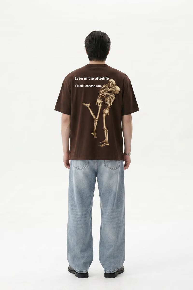 Voyd Bone to Be Yours Brown T-shirt