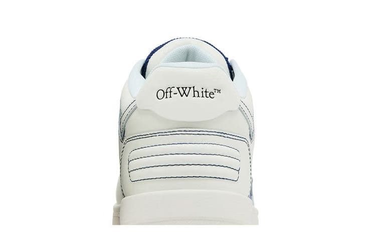 OFF-WHITE Out Of Office OOO Low Tops White Dark Blue