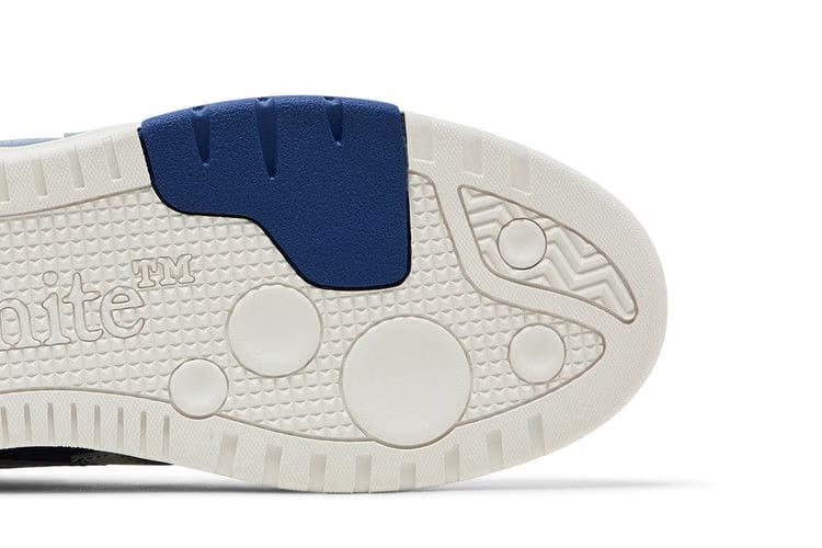 OFF-WHITE Out Of Office OOO Low Tops White Dark Blue