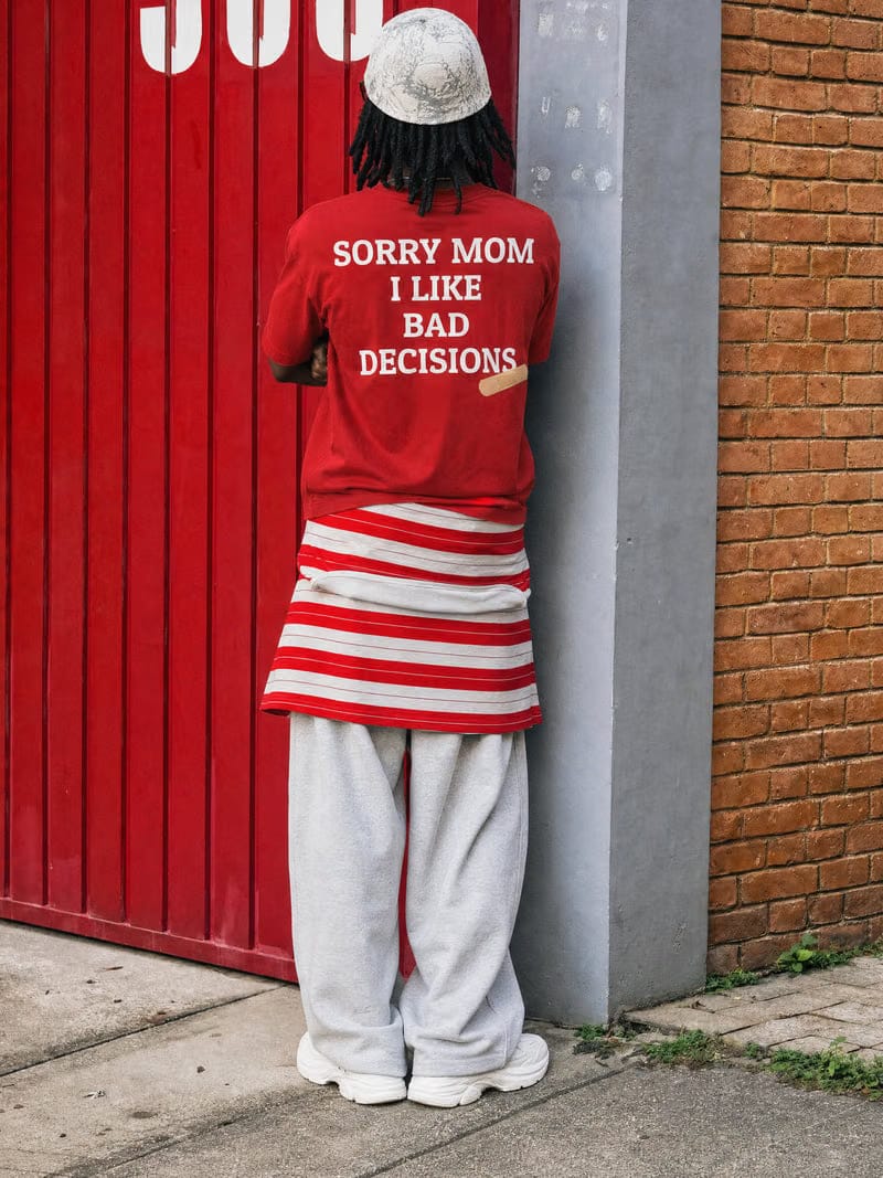 Forfksake Bad Decisions Red T-Shirt