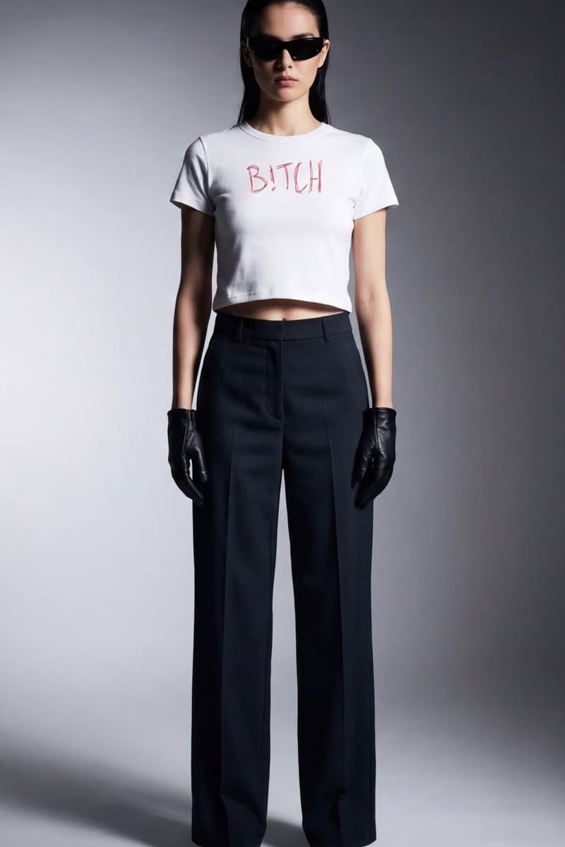 Forfksake Bitch White Baby Tee
