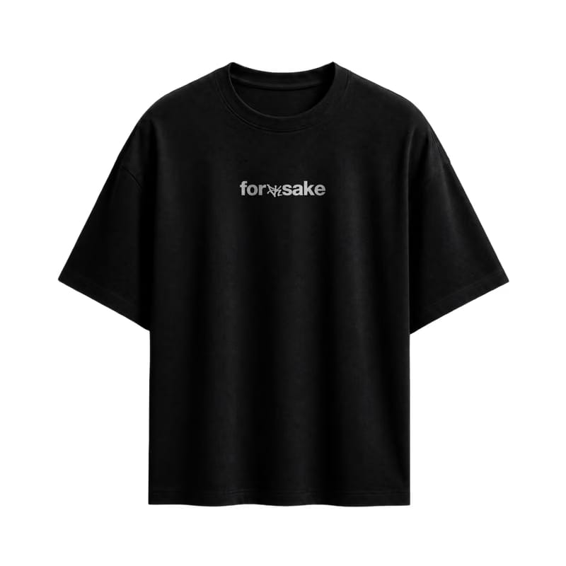 Forfksake Tonight Black Oversized T-Shirt
