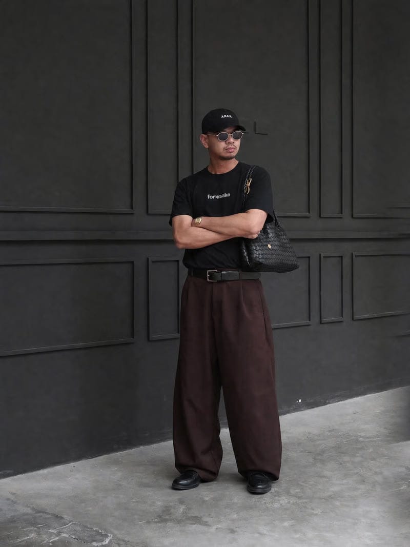 Forfksake Tonight Black Oversized T-Shirt