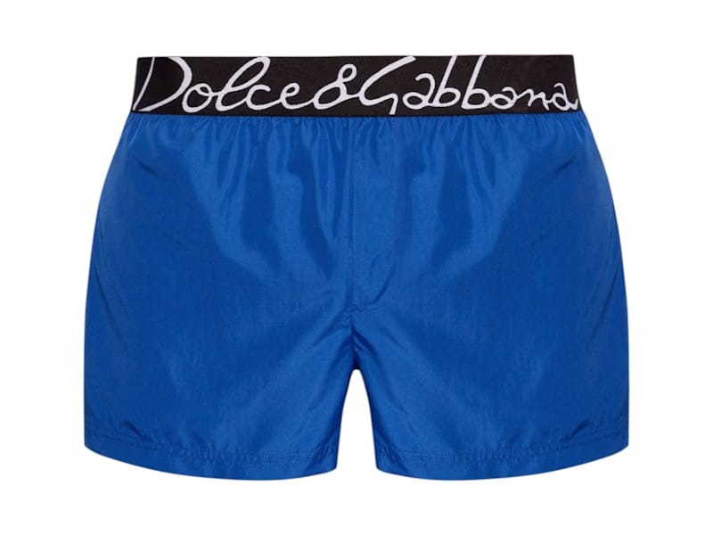 Dolce & Gabbana Logo Swim Shorts Blue/Black