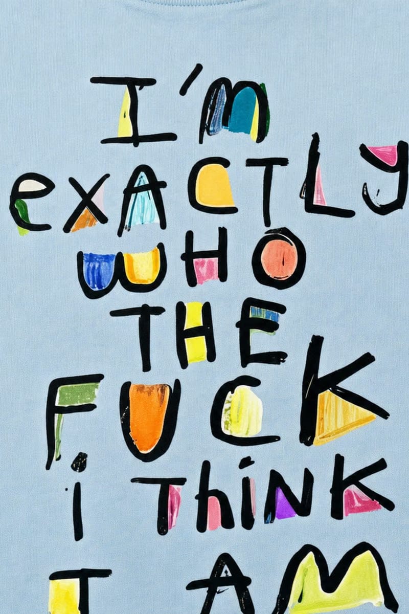 Forfksake I'm Exactly T-Shirt(light Blue)