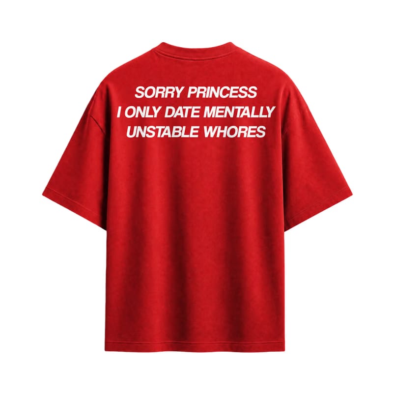 Forfksake Mentally Unstable T-Shirt Red