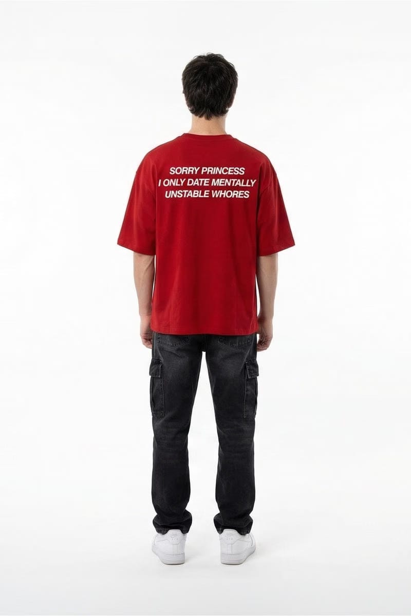 Forfksake Mentally Unstable T-Shirt Red