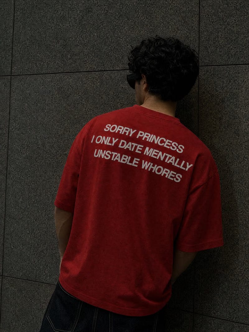 Forfksake Mentally Unstable T-Shirt Red
