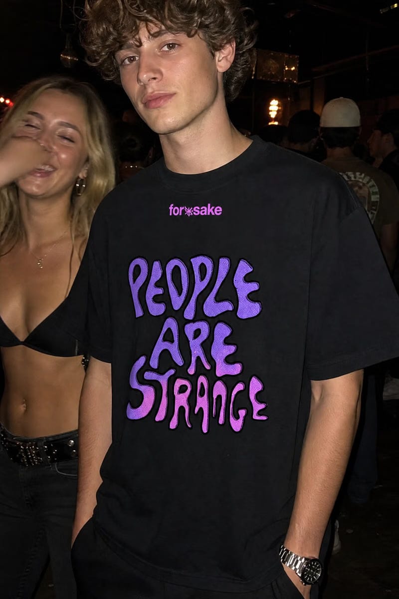 Forfksake People Are Strange T-Shirt Black
