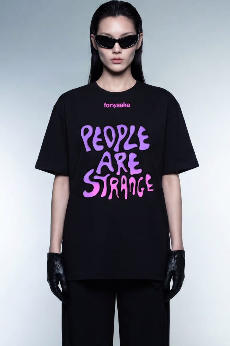 Forfksake People Are Strange T-Shirt Black