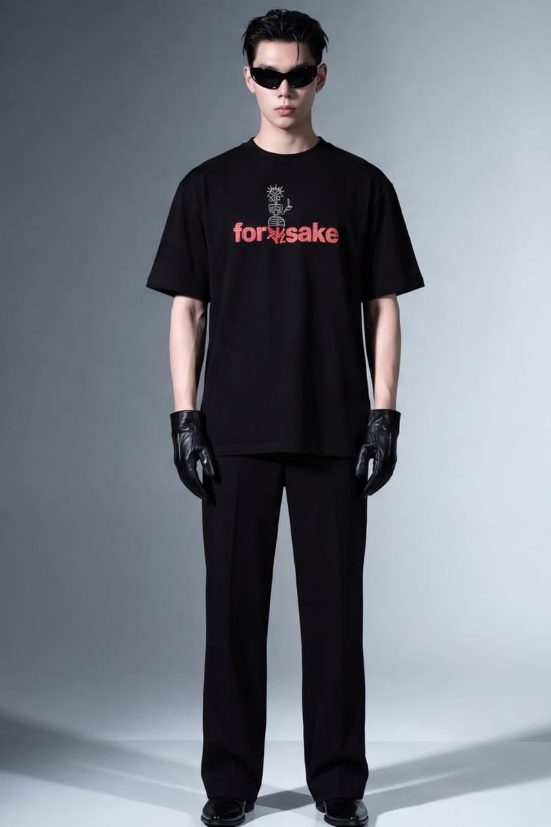 Forfksake Real Friends Send Nudes T-Shirt(black)