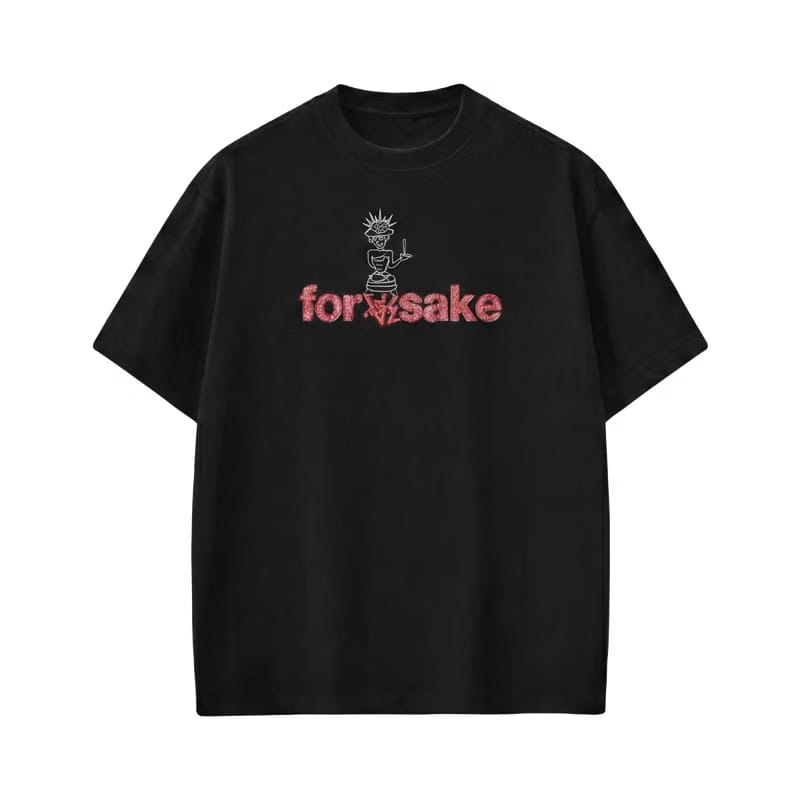 Forfksake Real Friends Send Nudes T-Shirt(black)