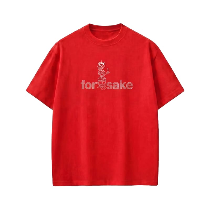 Forfksake Real Friends Send Nudes T-Shirt(red)