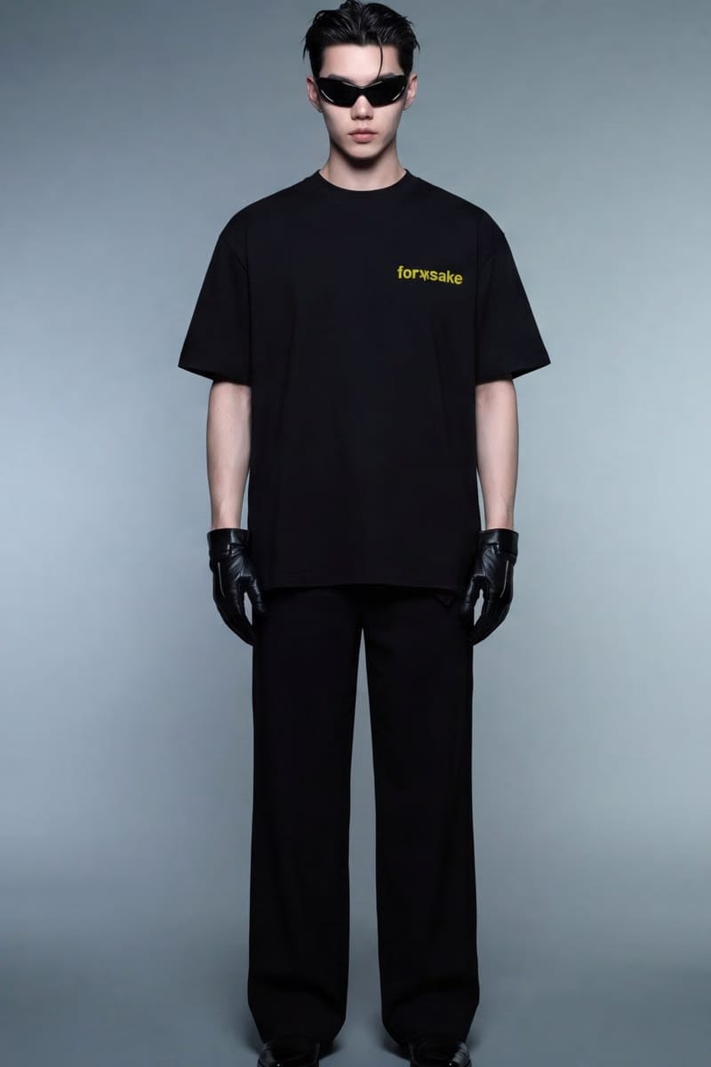 Forfksake Sometimes Grass Is Fake T-Shirt Black