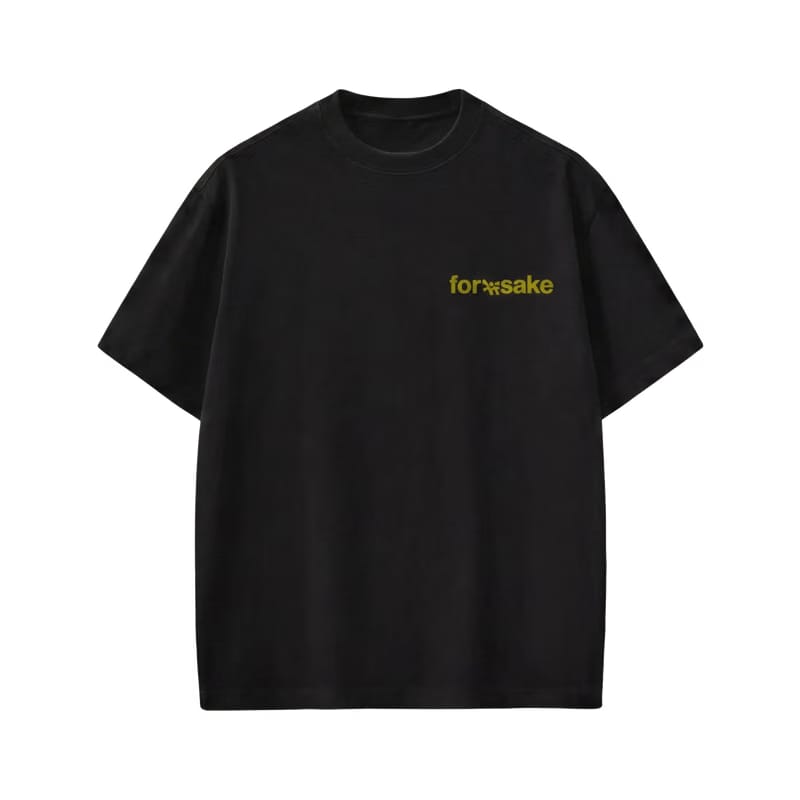 Forfksake Sometimes Grass Is Fake T-Shirt Black