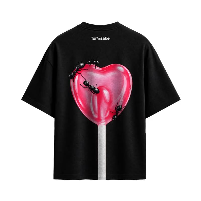 Forfksake Sweet Sticky Sins T-Shirt Black