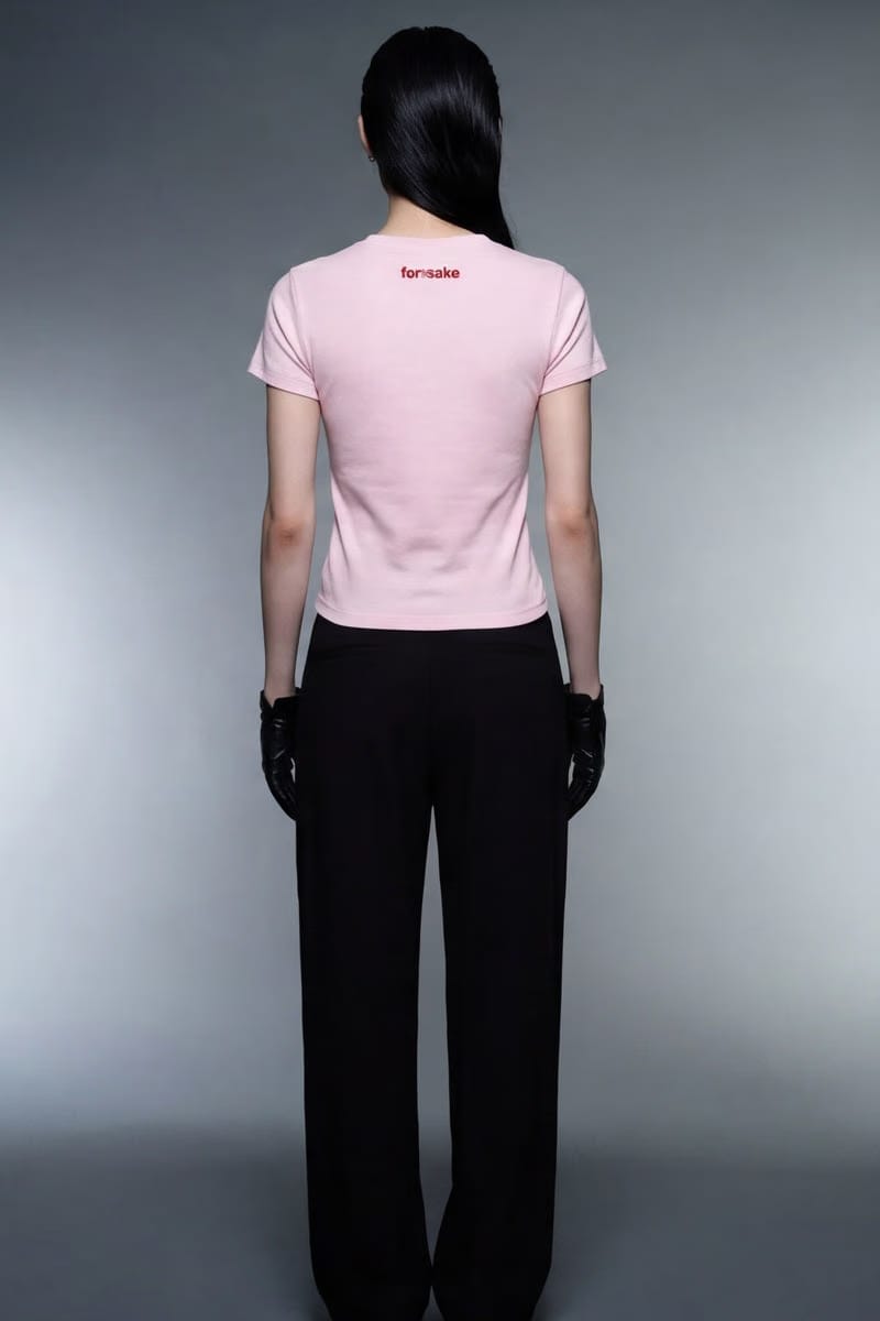 Forfksake Missionary Pink Baby Tee