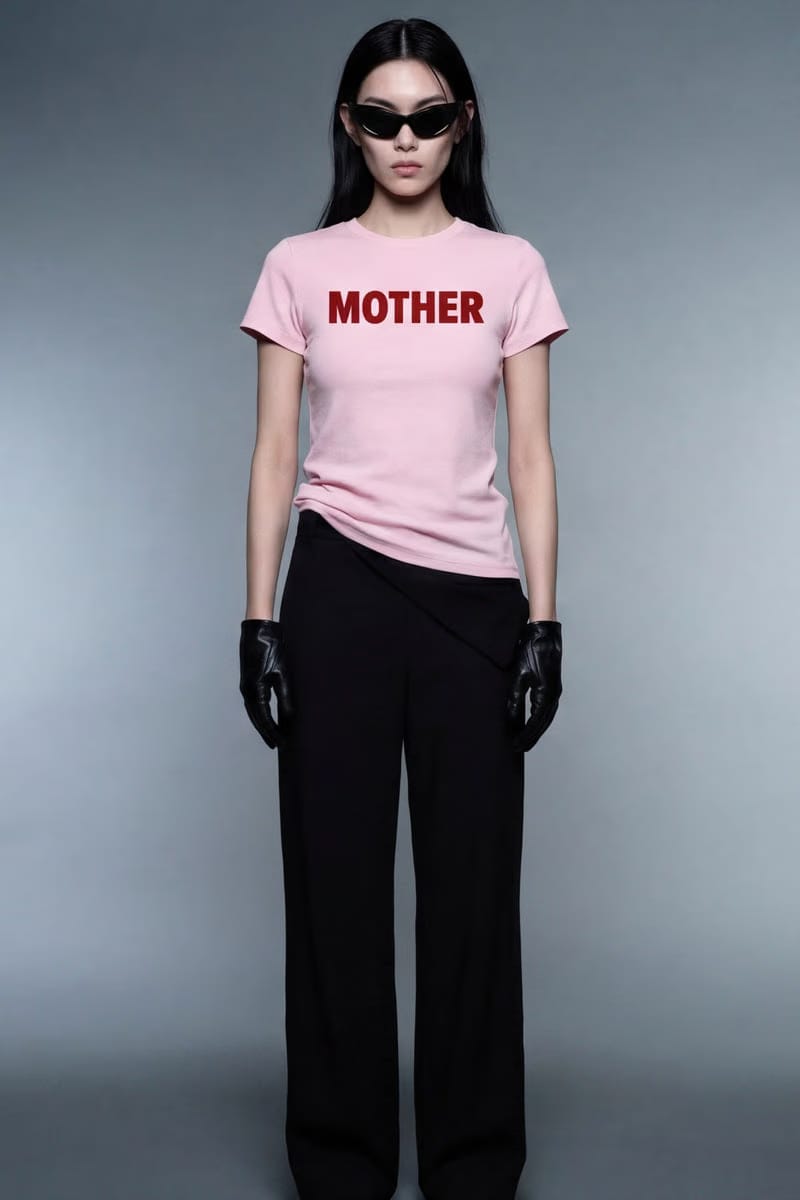 Forfksake Mother Pink Baby Tee