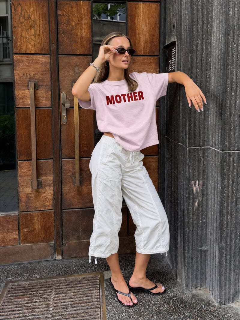 Forfksake Mother Pink Baby Tee