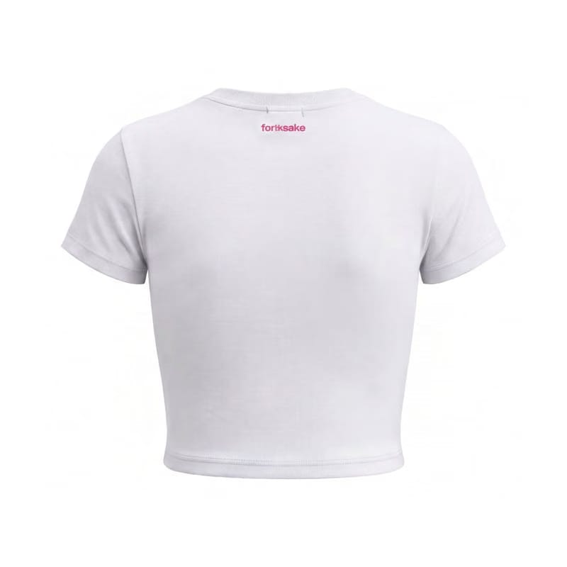 Forfksake Psycho White Baby Tee