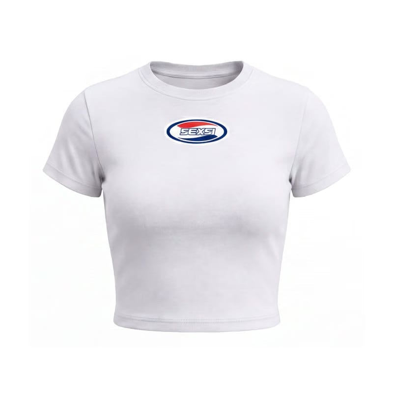 Forfksake Sexsi White Baby Tee