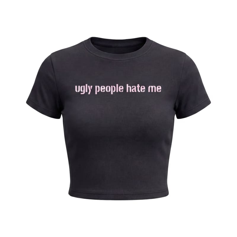 Forfksake Ugly Pink Baby Tee
